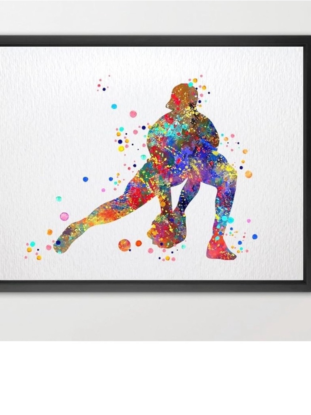 Framed watercolor Baseball/Softball Catcher
Sports Art, Good preowned condition - Picture 2 of 7